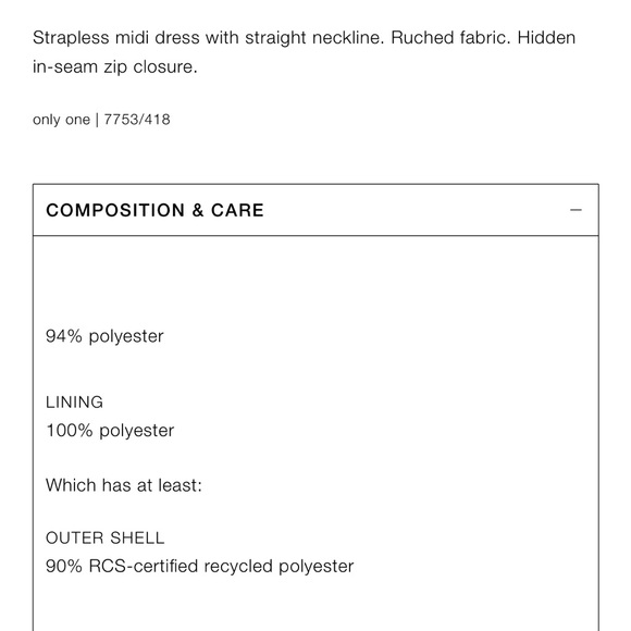 Zara Strapless Tie Dye Print Dress_NWT - Picture 7 of 13